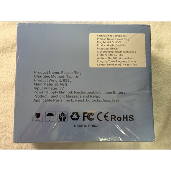 Mini Fascial Massage Ring High Frequency Vibration Muscle Beige Rechargeable - Picture 2 of 5